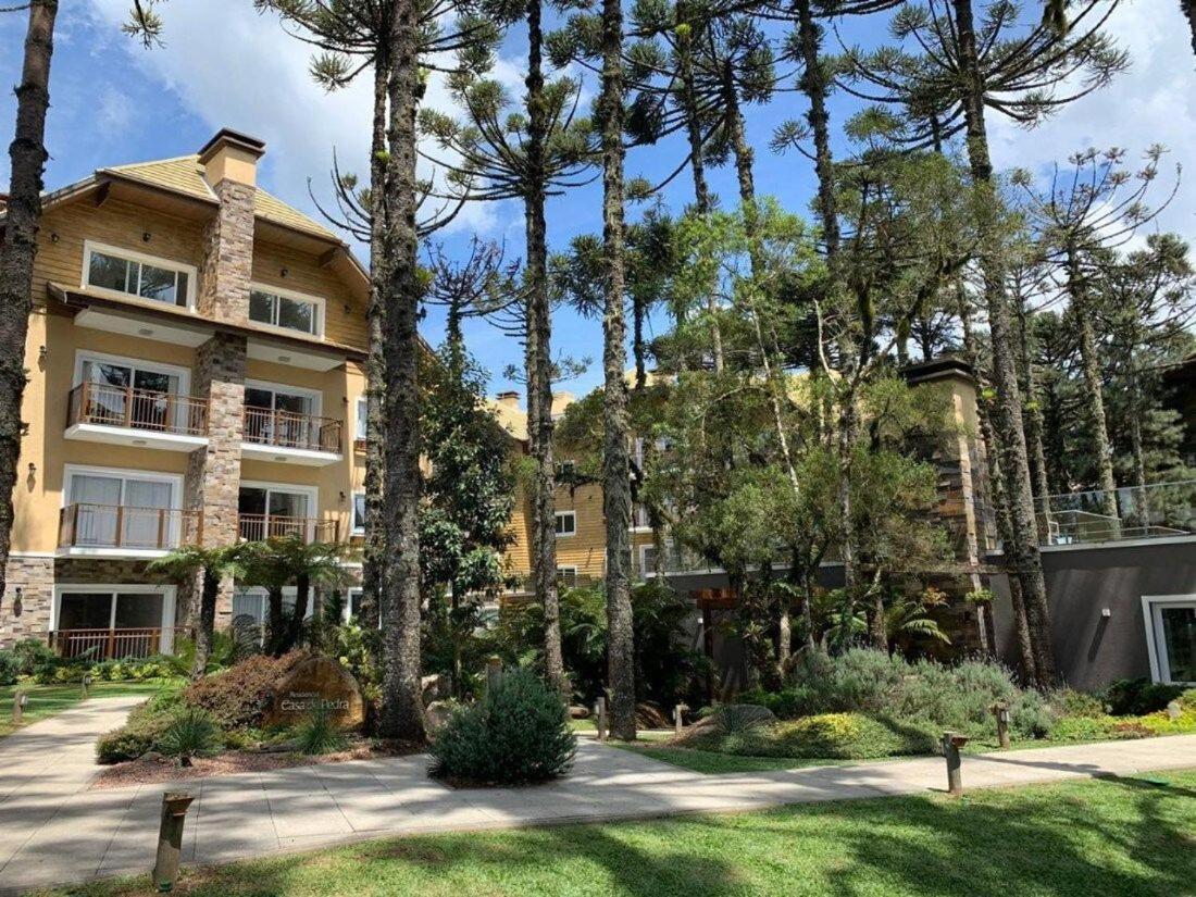 103/3 Apto Com Piscina Aquecida Gramado Exterior photo